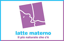 Logo del progetto raffigurante un neonato allattato al seno