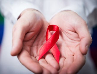 Image depicting the AIDS red ribbon