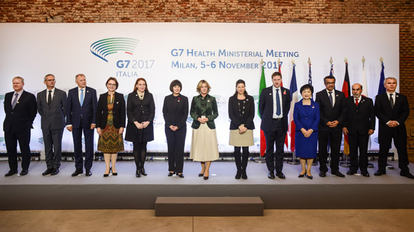 Foto di famiglia della Riunione dei Ministri della salute del G7