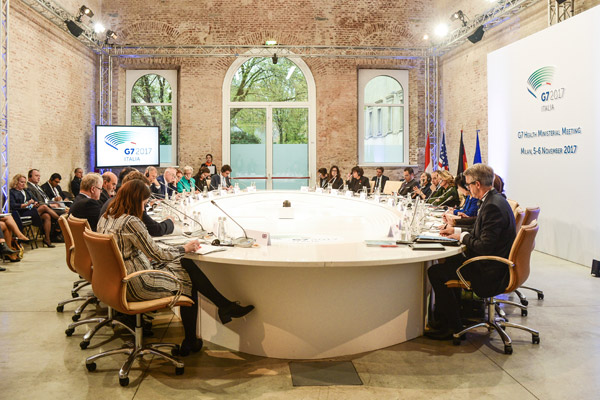 Riunione dei Ministri della salute del G7, giro di tavolo