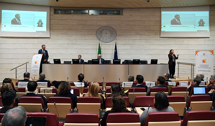 I partecipanti ai lavori della Conferenza nell'Auditorium Biagio d'Alba del Ministero della Salute