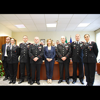 foto di gruppo Giulia Grillo - Comando Carabinieri per la Tutela della Salute 