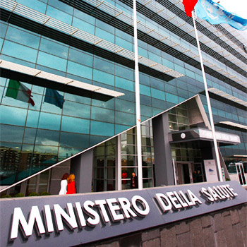 immagine dell'ingresso della Sede centrale del Ministero della Salute