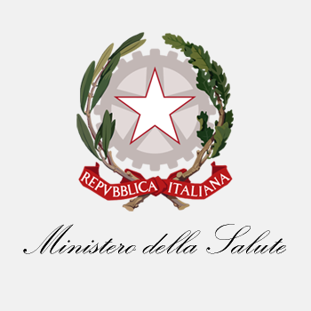 immagine dello stellone della Repubblica con la scritta Ministero della Salute