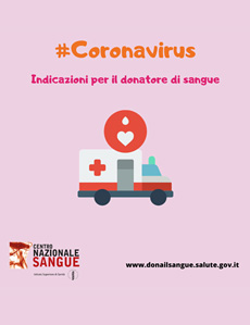 Coronavirus, indicazioni per i donatori di sangue
