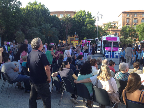 Il Villaggio del Ministero della Salute per promuovere l'allattamento al seno, allestito in Piazza Cavour ad Ancona nel weekend 11-12 giugno 2013
