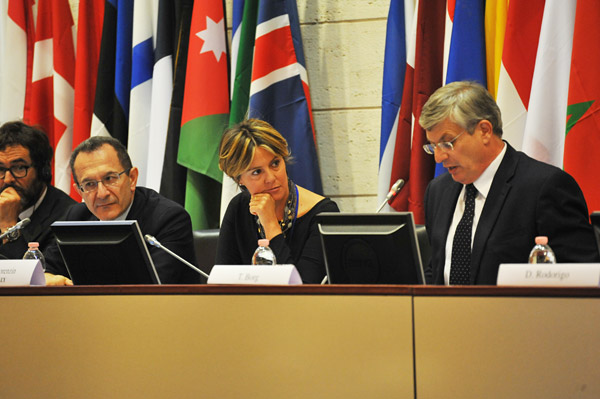 Il Commissario europeo Tonio Borg durante il suo intervento alla seconda giornata della Conferenza