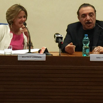 Ministro Beatrice Lorenzin e Nino Frassica