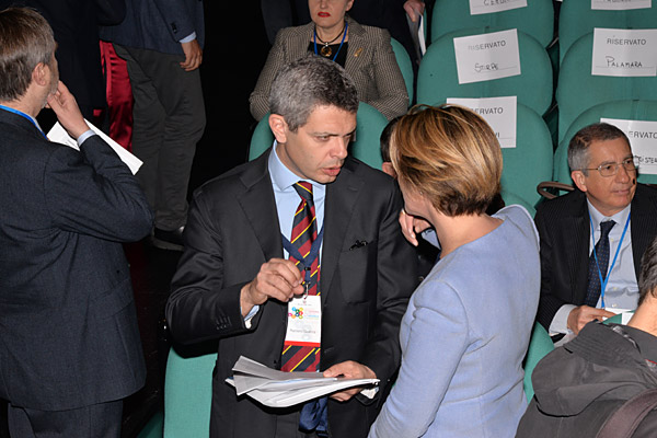 Beatrice Lorenzin Ministro della Salute e Roberto Scrivo Capo Segreteria Tecnica del Ministro della salute