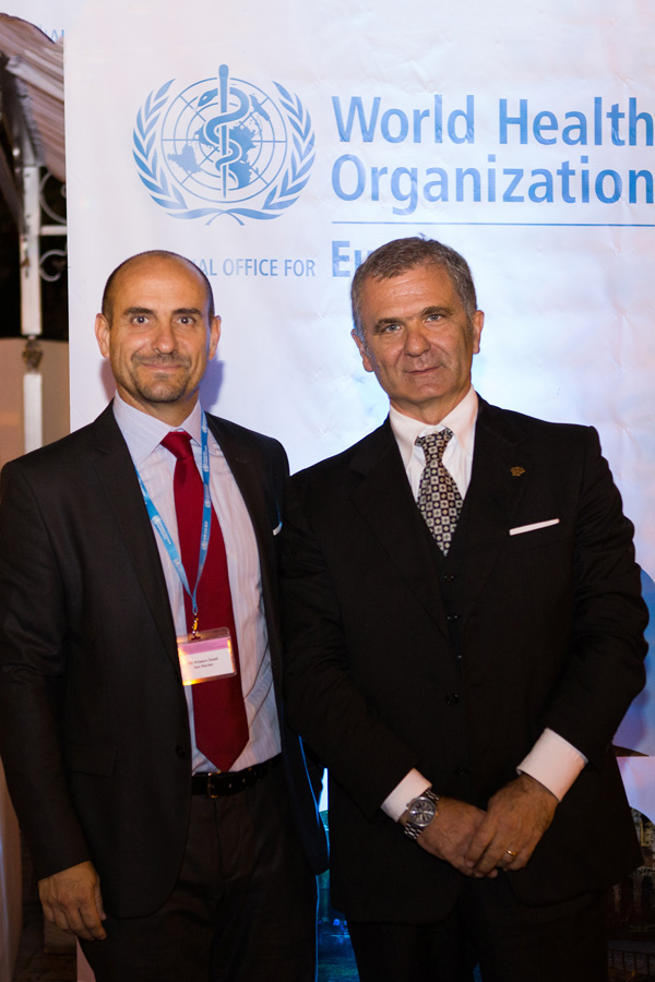 Il segretario di Stato della Repubblica di San Marino Franco Santi e il sottosegretario di stato alla salute Armando Bartolazzi