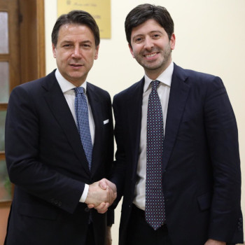 Il Ministro Roberto Speranza con il Presidente del Consiglio Giuseppe Conte