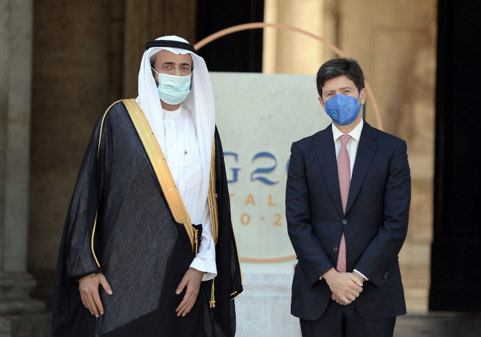 G20 Salute, il Ministro Roberto Speranza con Tawfig ALRABIAH, Ministro della Salute Arabia Saudita.
