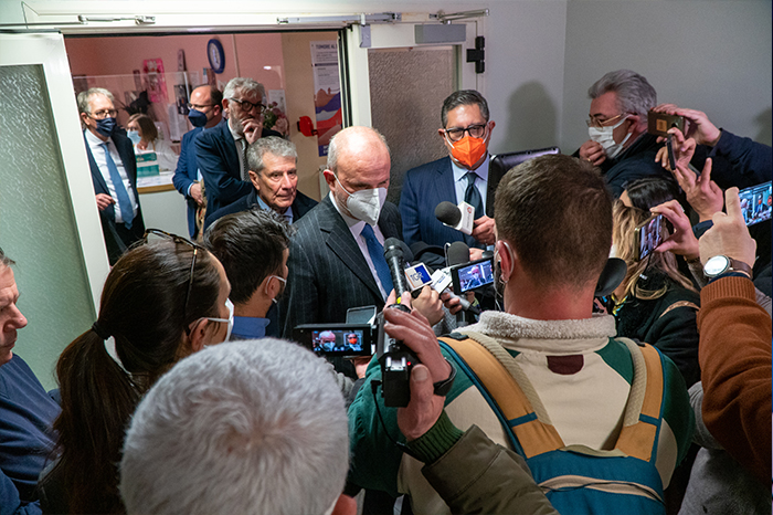Ministro Schillaci visita ospedale Borea di Sanremo - conferenza stampa