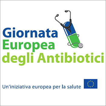 immagine del logo della giornata europea degli antibiotici