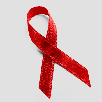 immagine della coccarda della lotta contro l'AIDS