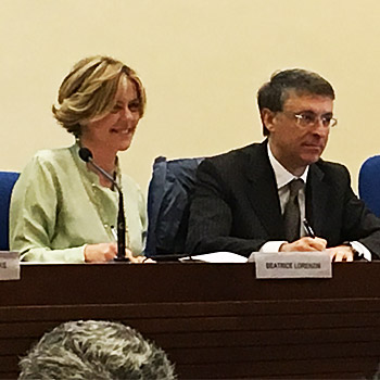 Lorenzin e Cantone durante la firma del Protocollo 