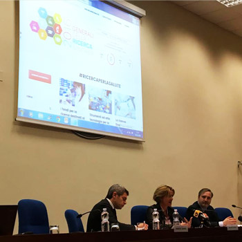 immagine del Ministro Lorenzin in un momento della conferenza