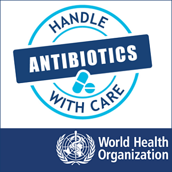 immagine tratta dai materiali della campagna dell'OMS per la Settimana mondiale per l’uso prudente degli antibiotici 2016