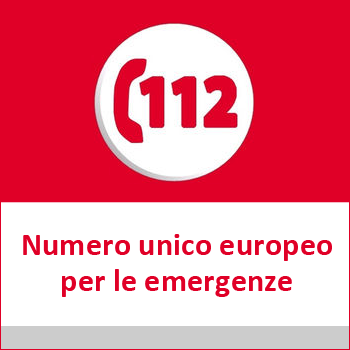 immagine con il logo 112 Numero unico europeo per le emergenze