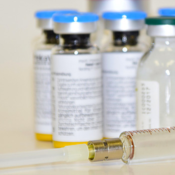 flaconi contenenti vaccini