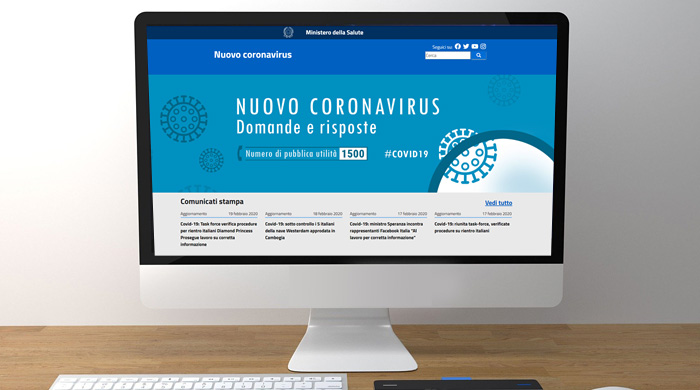 immagine sito nuovo coronavirus