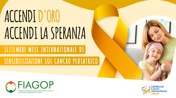 Banner Campagna di sensibilizzazione sul cancro pediatrico