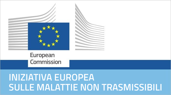 Banner Commissione Europea per l'iniziativa europea Malattie non trasmissibili 