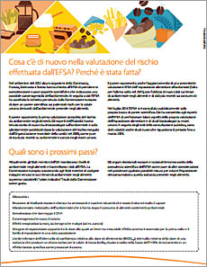 La valutazione del rischio spiegata dall'EFSA  - L'acrilammide negli alimenti