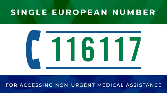 116117, the European non-emergency call number