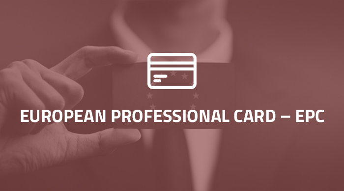 Image European professional card EPC
