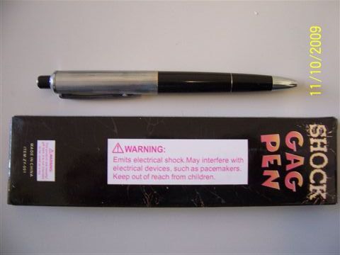 penna che dà la scossa al contatto - Shock Gag Pen