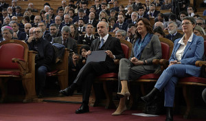 20 febbraio 2023. Il Ministro della Salute, Orazio Schillaci, durante la celebrazione della Terza Giornata nazionale del 20 febbraio 2023. Il Ministro della Salute, Orazio Schillaci, durante la celebrazione della Terza Giornata nazionale del