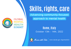 Collegamento all'evento Global Mental Health Summit - Skills, rights, care: time to act